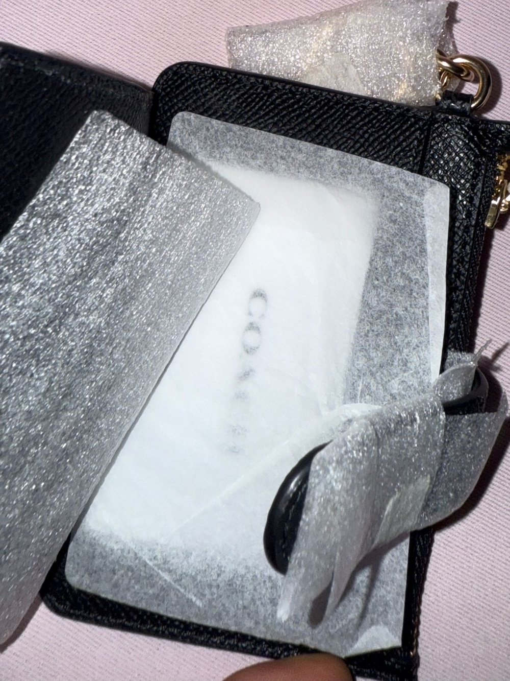 COACH Black Leather Card Holder - Picture 3 of 6